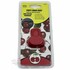 Roter Poppy Grace Mate Auto-Lufterfrischer "Cherry" in Blisterverpackung mit Kirschmotiv und Anwendungsbeispiel.