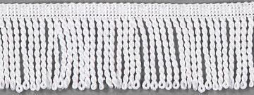 Fransen dick 6cm - wei�