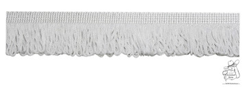 Schlaufenfransen wei� -4cm